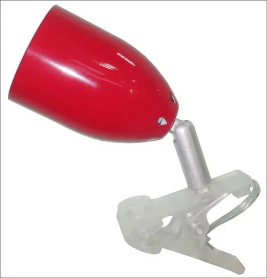 Czerwona lampka LED klips - K317-Basani