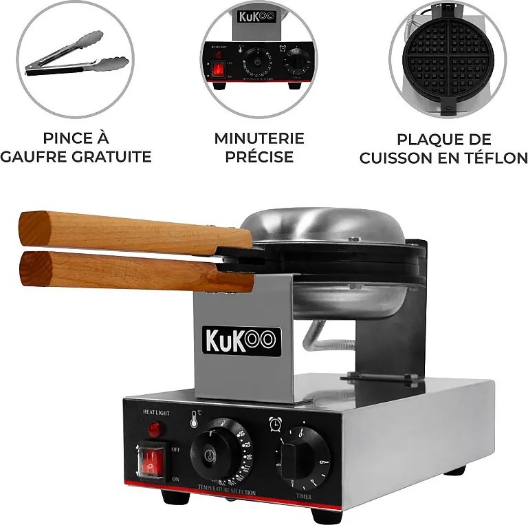 Gofrownica pojedyncza KuKoo