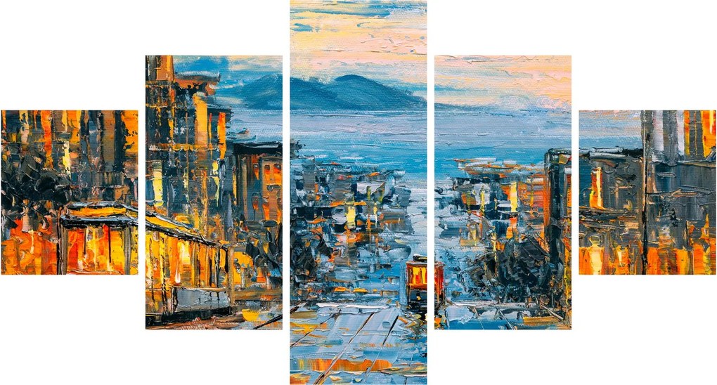 Obraz - Cable Car, San Francisco (125x70 cm)