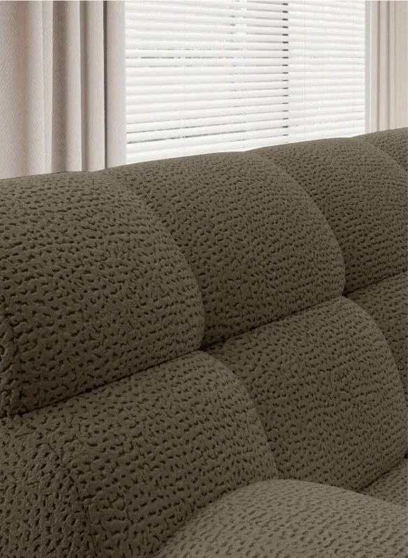 Narożnik COCOON S w układzie L z elektryczną regulacją siedziska Prawostronny w tkaninie JAGUAR 08