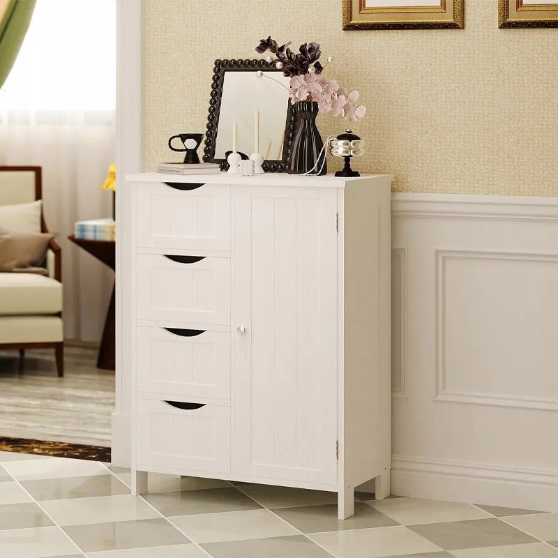 Szafka regał komoda łazienka przedpokój loft 3 szuflady biała wysoka 80 cm