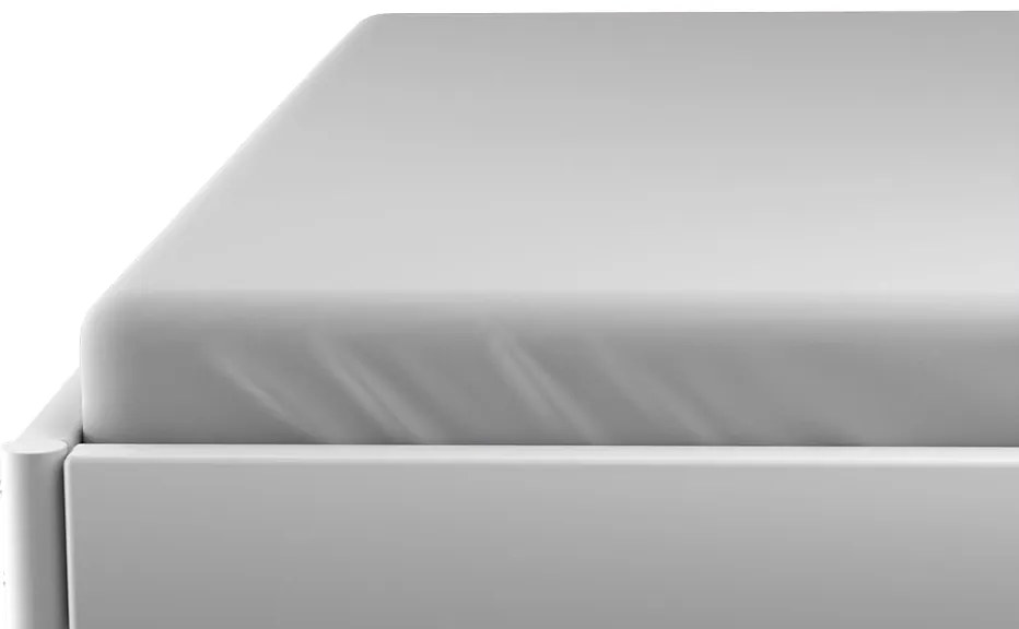 PrzytulneMieszkanie.pl Jersey prześcieradło dziecięce jasnoszare 70x140 cm