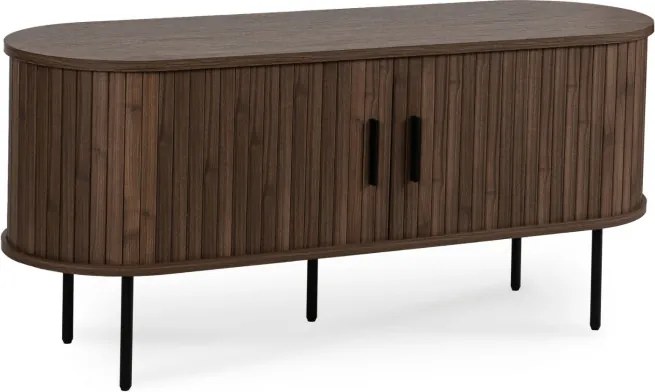 Szafka RTV do Salonu Dwudrzwiowa TRISH 120 cm Orzech Nowoczesna