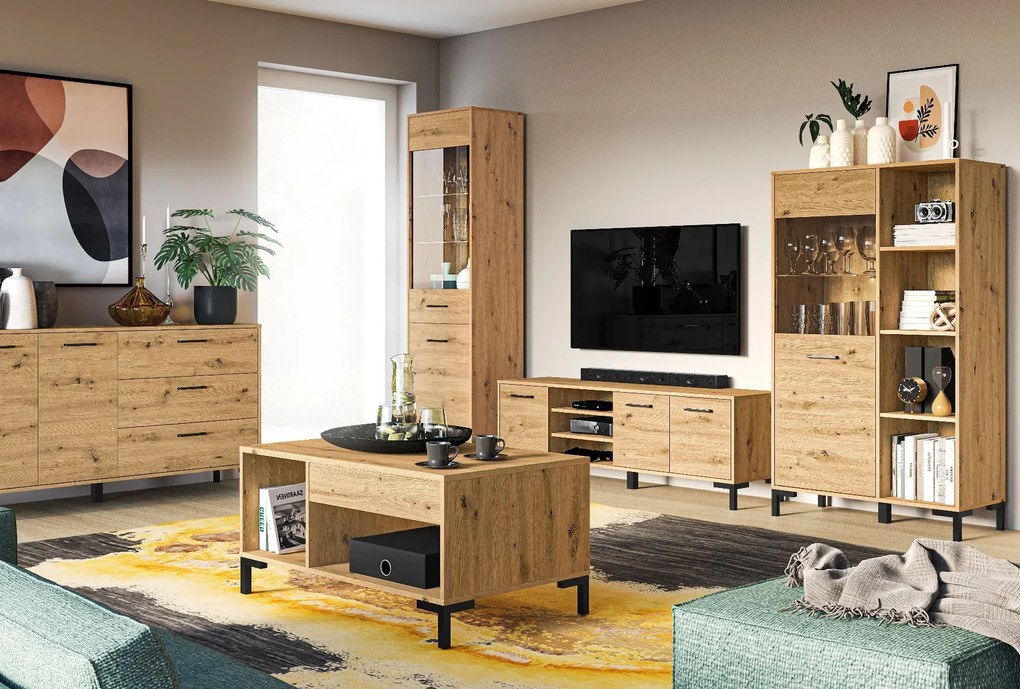 Ława NIKOLA 100x60 dąb artisan ML MEBLE