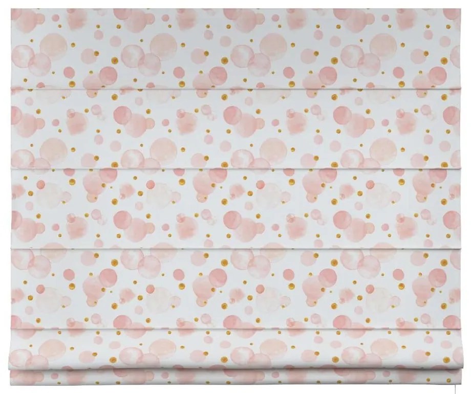 Biało-różowa roleta dziecięca 170x130 cm Magic – Yellow Tipi