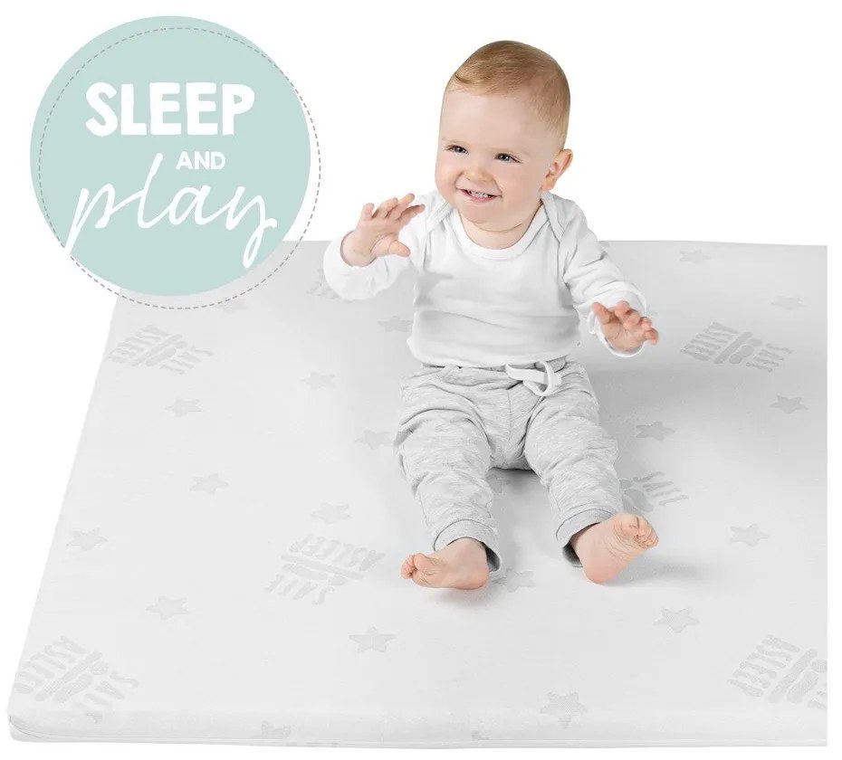 Piankowy materac dziecięcy ze zdejmowanym pokrowcem 95x70 cm Safe Asleep® – Roba