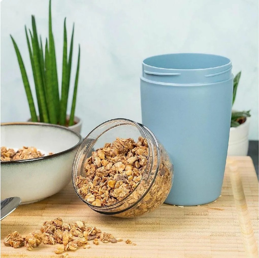 Westmark Dwuczęściowy pojemnik na żywność, 700 ml, niebieski, S