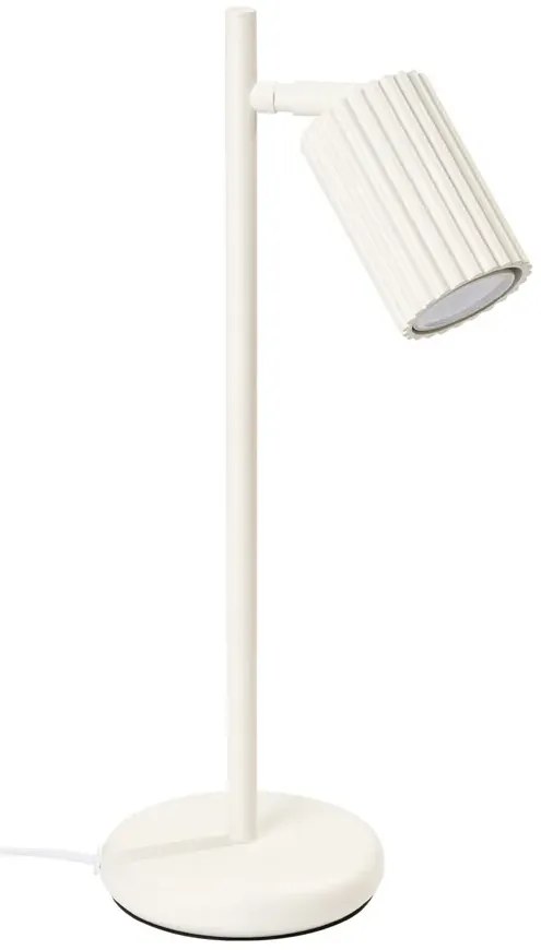Beżowa karbowana lampka na biurko - D300 F1-L23