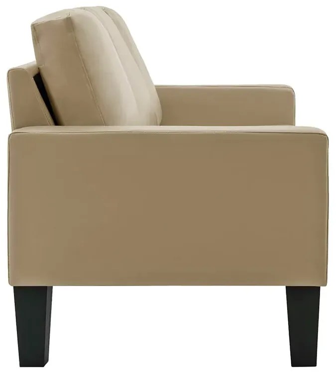 Tapicerowana sofa w kolorze cappuccino - Clorins 3X