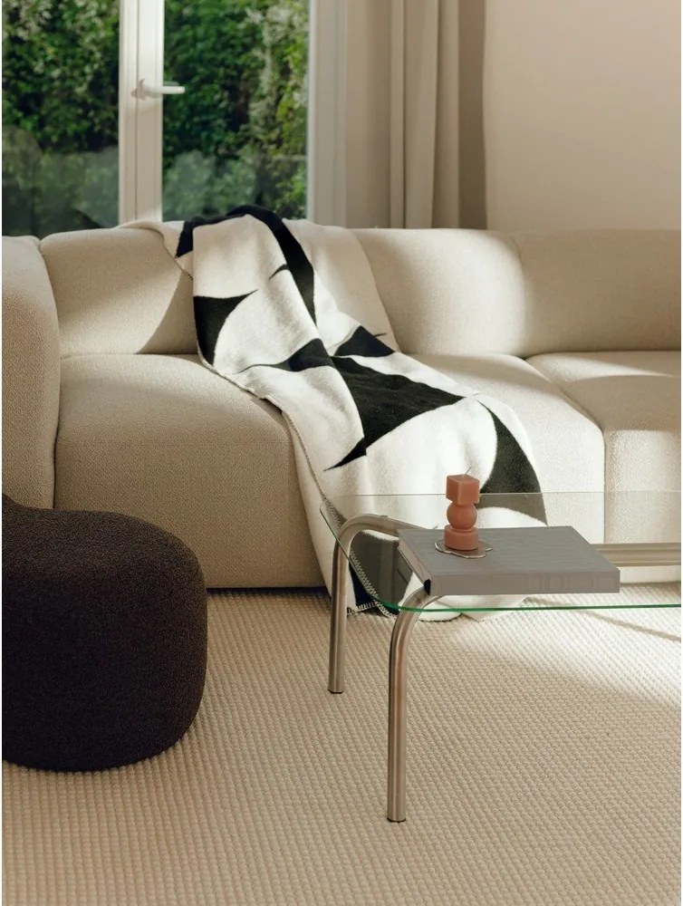 Czarno-kremowy koc 150x200 cm Tul – noo.ma