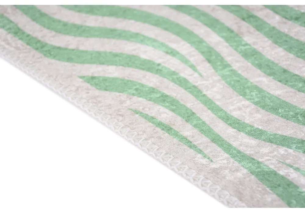 Zielony chodnik odpowiedni do prania 80x200 cm Green Zebra – Vitaus