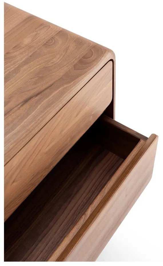 Brązowa komoda z litego drewna orzechowego 90x90x45 cm Fawn – Gazzda