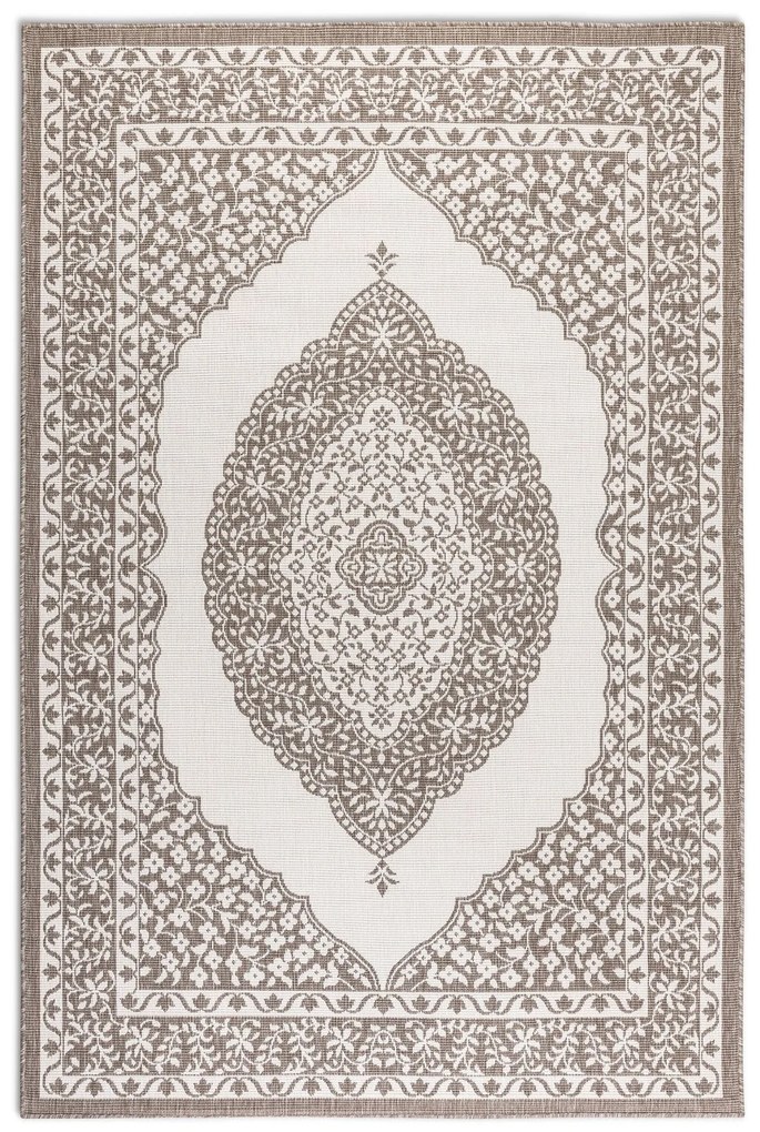Dywan dwustronny zewnętrzny Gemini Alladyn brązowo-kremowy 160 cm x 230 cm
