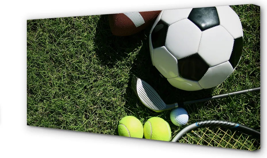 Obraz drukowany na płótnie Sportowy Zestaw Do Tenisa