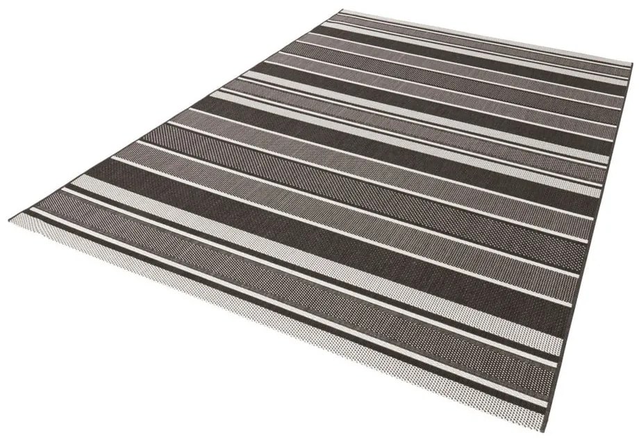 Czarny dywan odpowiedni na zewnątrz NORTHRUGS Strap, 200x290 cm