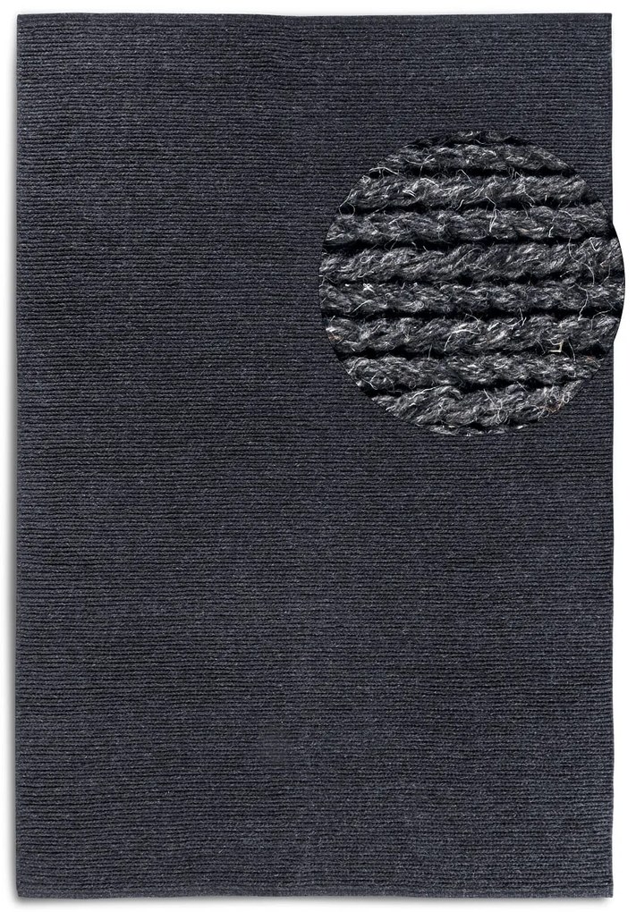 Dywan wełniany Villeroy & Boch antracyt 60 cm x 90 cm