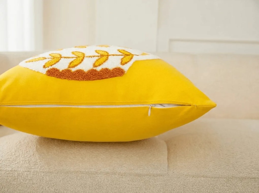 Poszewka na poduszkę VAZONIE 45x45 cm, żółty