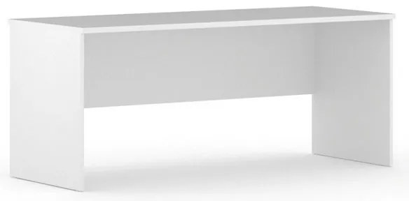 Biurko INTEGRO, 740 x 1750 x 700 mm, biały
