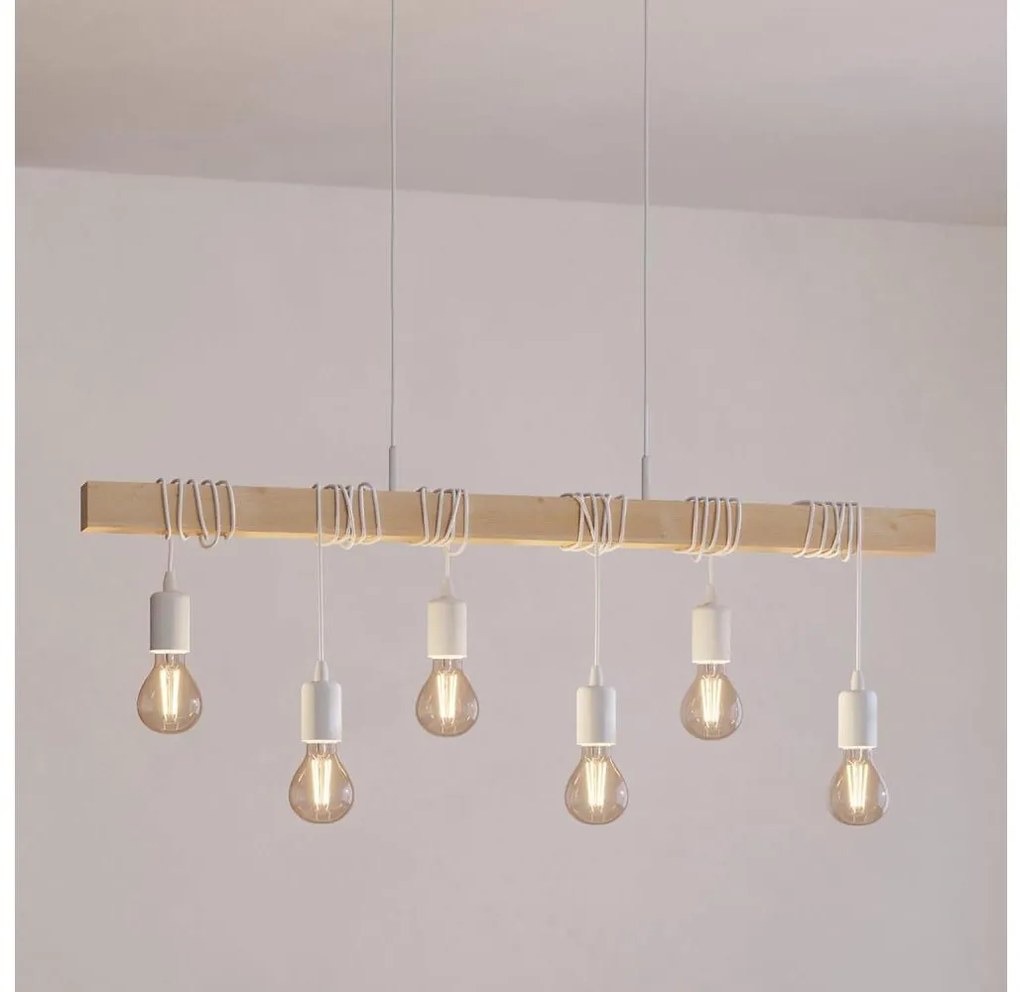 Eglo 43705 - Żyrandol na linkach TOWNSHEND 6xE27/60W/230V