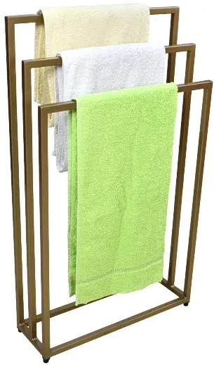 Złoty stojak na ręczniki w stylu glamur 60 cm Z0-F59