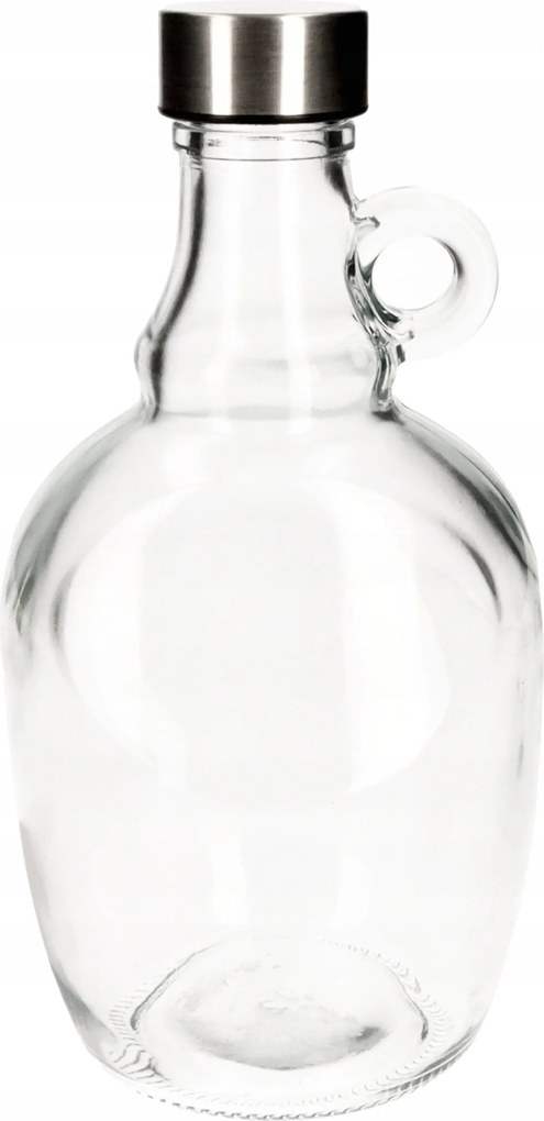 Karafka szklana Butelka Galon 1000ml Ucho Dama Na Wino Whisky Grube Szkło
