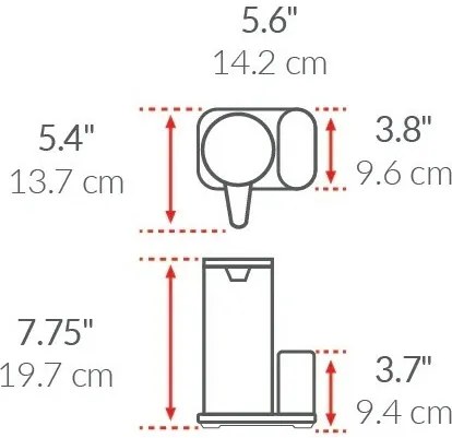 Simplehuman Bezdotykowy dozownik z uchwytem nagąbkę 414 ml, stal nierdzewna błyszcząca
