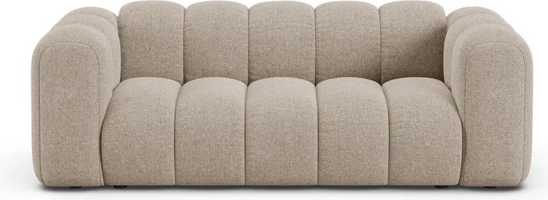 Beżowa sofa z tkaniny szenilowej 200 cm Lupine – Micadoni