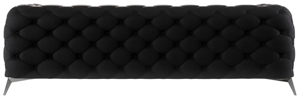 Czarna aksamitna sofa 243 cm Chelsea – Ropez