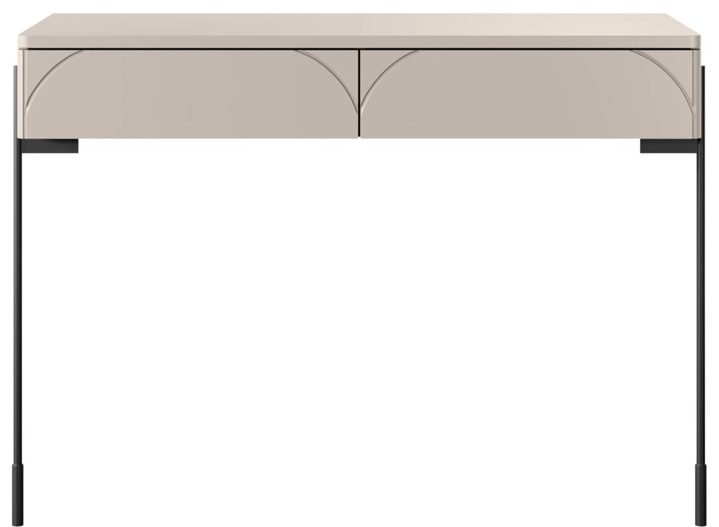 Toaletka Sonatia 100 cm z dwoma szufladami - kaszmir