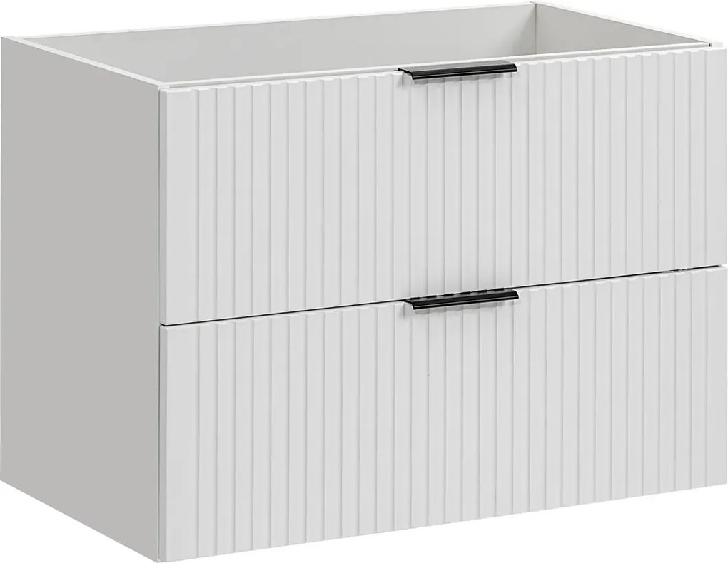 Biała szafka na umywalkę z szufladami 80 cm W5-Z11