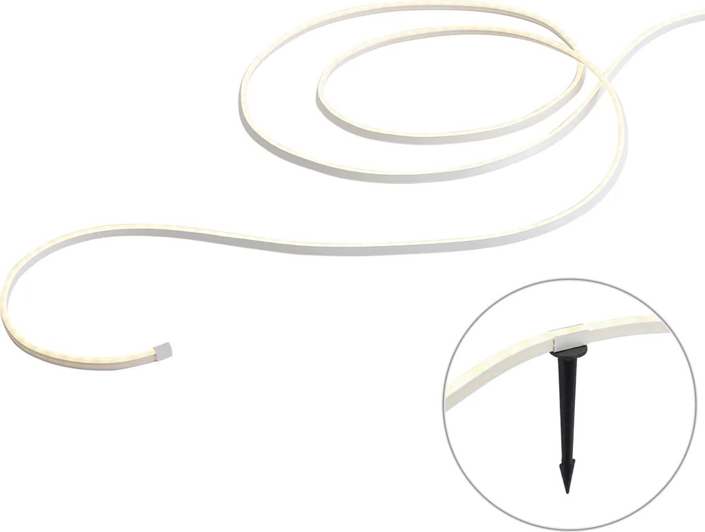 Inteligentna taśma LED 5-metrowa CCT 30W 350 lm 2700 - 6500K IP44 z bolcami uziemiającymi