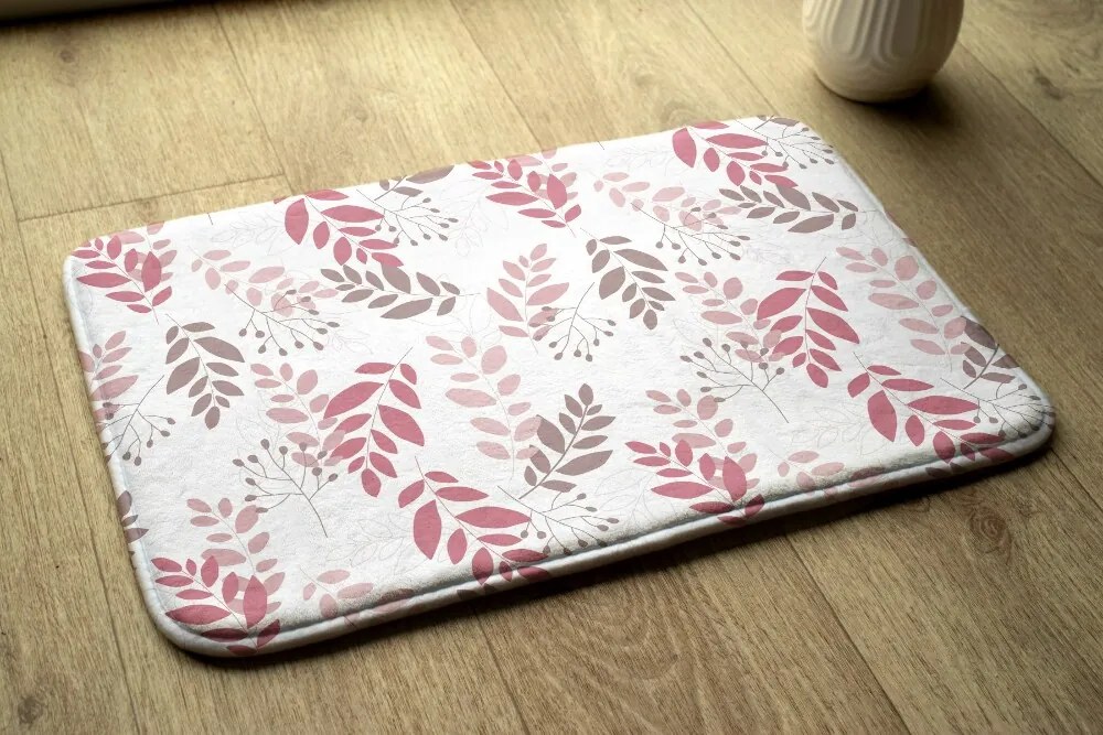 Dywanik do łazienki Dywanik do łazienki Liście wzór