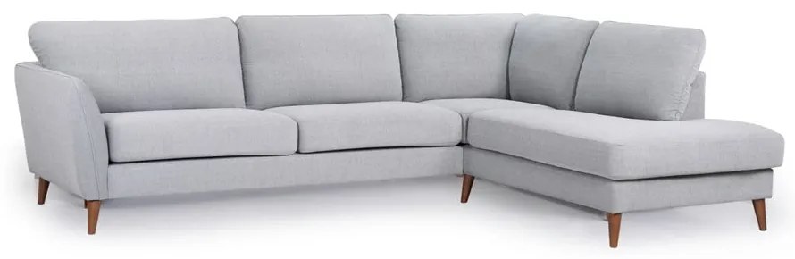 Jasnoszary narożnik Scandic Paris, prawostronny