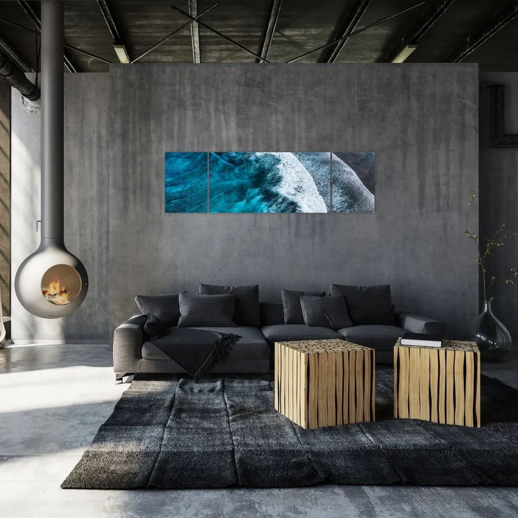 Obraz - Fale na morzu (170x50 cm)