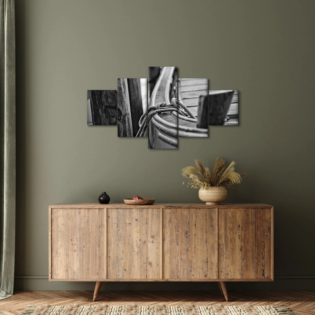Obraz - Łódź na uwięzi (125x70 cm)