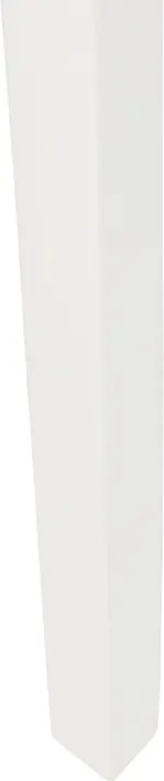 Lampa podłogowa statywowa biała drewno z białym kloszem 50 cm - Puros