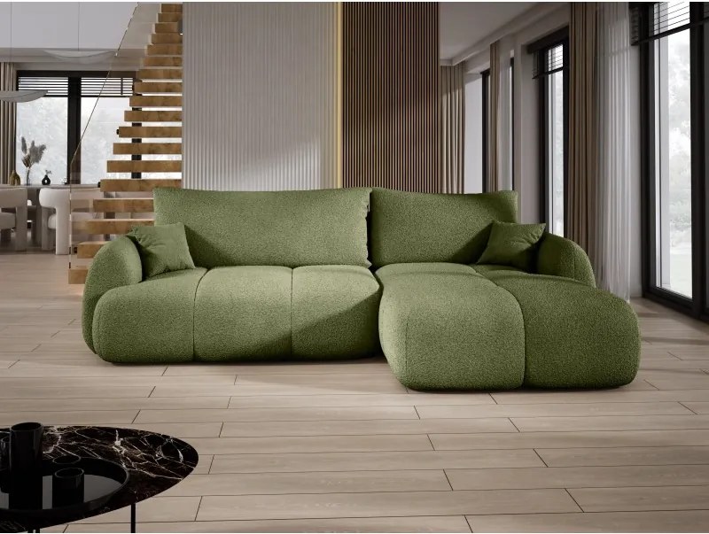 Narożnik COCO z funkcją spania poduszkami i pojemnikiem Now Or Never 38 DOMOHOME