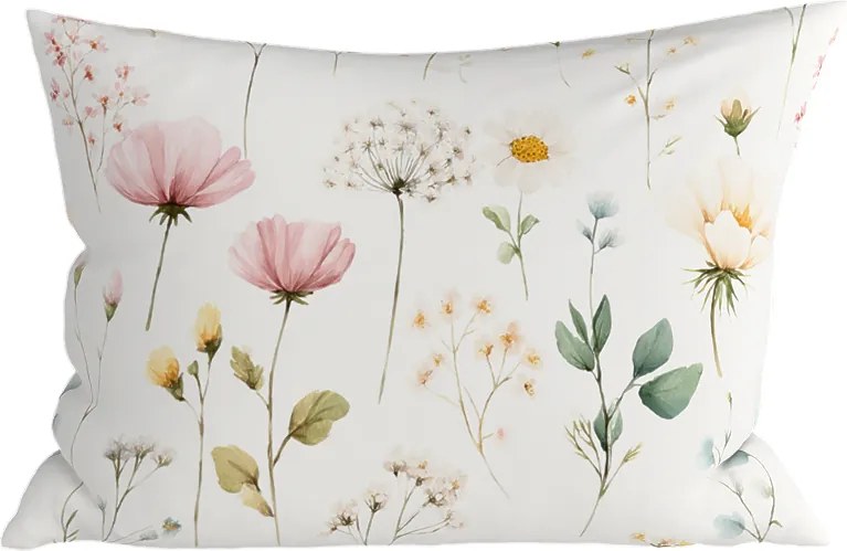 Poliestrowo-bawełniana poszewka na poduszkę PETALUNE POLY 50x70 cm, kremowy