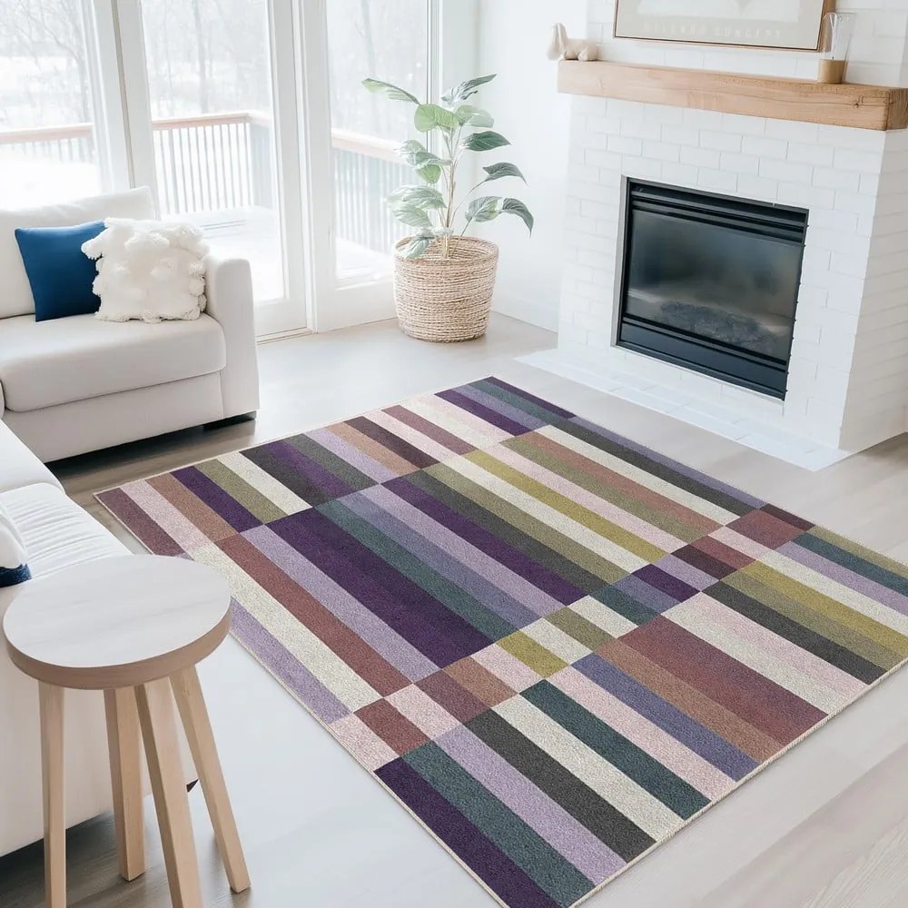 Fioletowy dywan odpowiedni do prania 80x150 cm Purple Rain – Mila Home