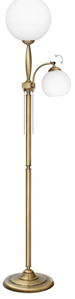 Klasyczna lampa stojąca ze szklanymi kulami QC-P2