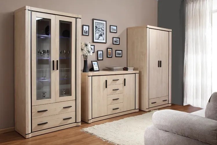 Komoda z szafką i szufladami dąb sonoma D6-S28