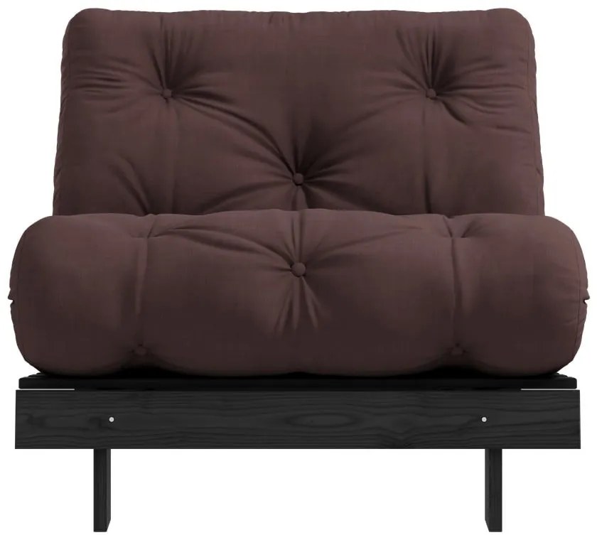 Ciemnobrązowy fotel Roots Black Night – Karup Design