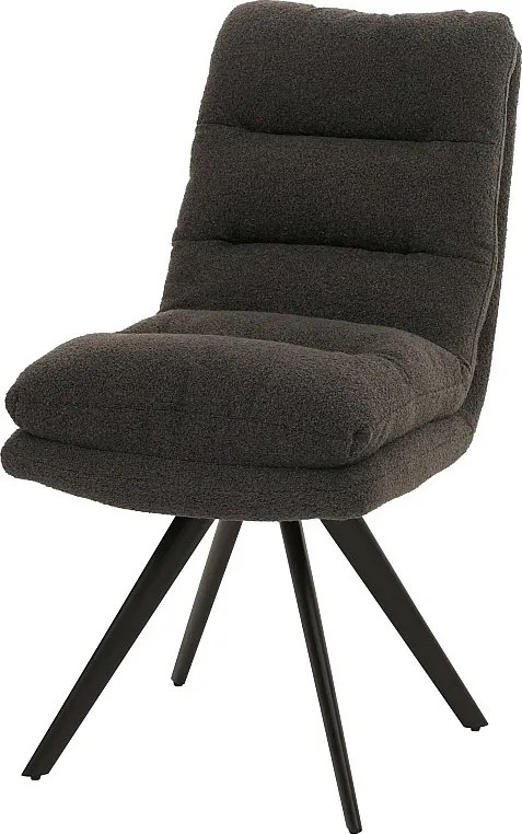 Krzesło do jadalni MCW-G66 Bouclé,  ciemnoszary