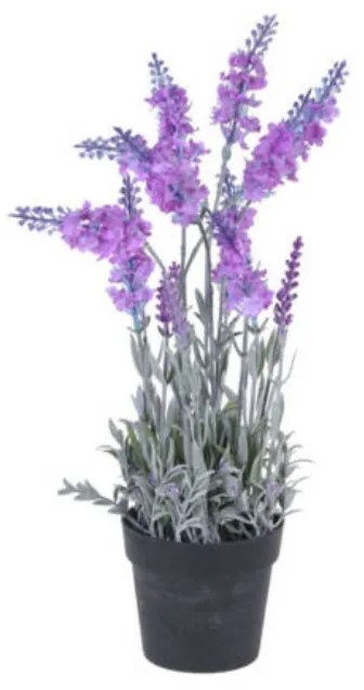Sztuczna lawenda w doniczce, 40 cm