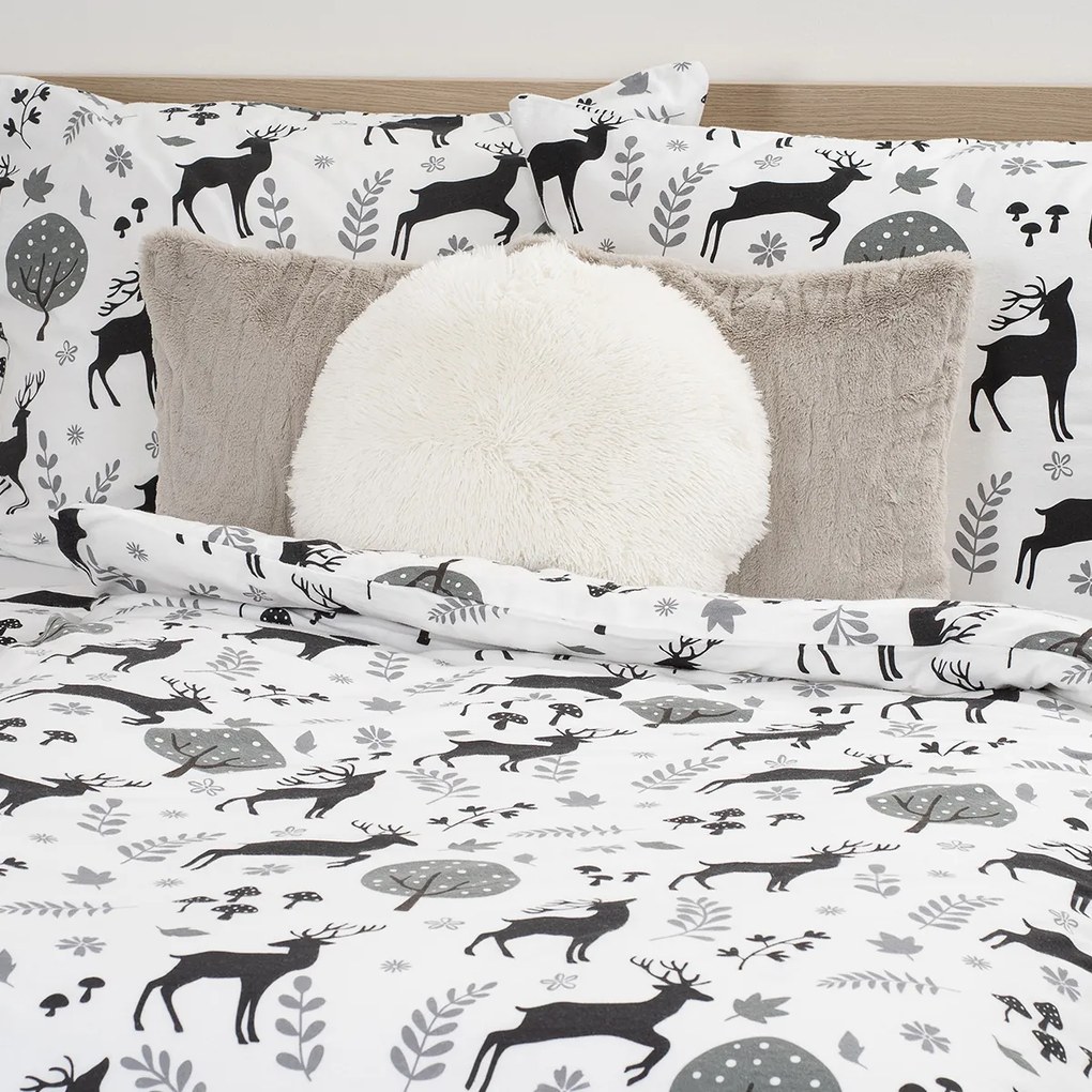 4Home Pościel flanelowa Autumn Forest, 140 x 220 cm, 70 x 90 cm