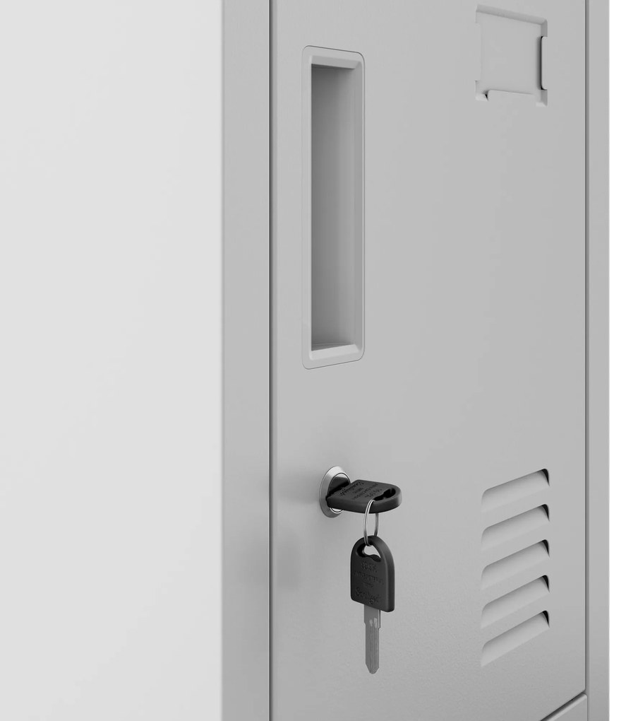 Szafa skrytkowa socjalna BHP szara: ROBERT 1 Plus