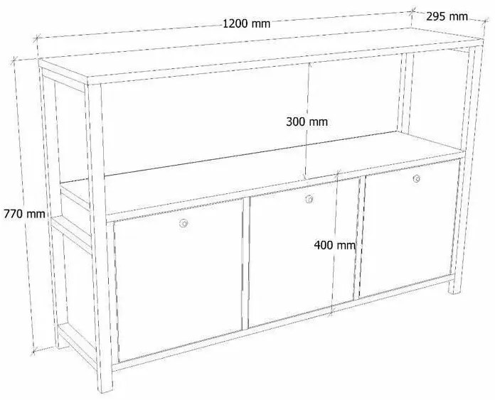 Szafka Nero v2 Atlantic Pine and Black