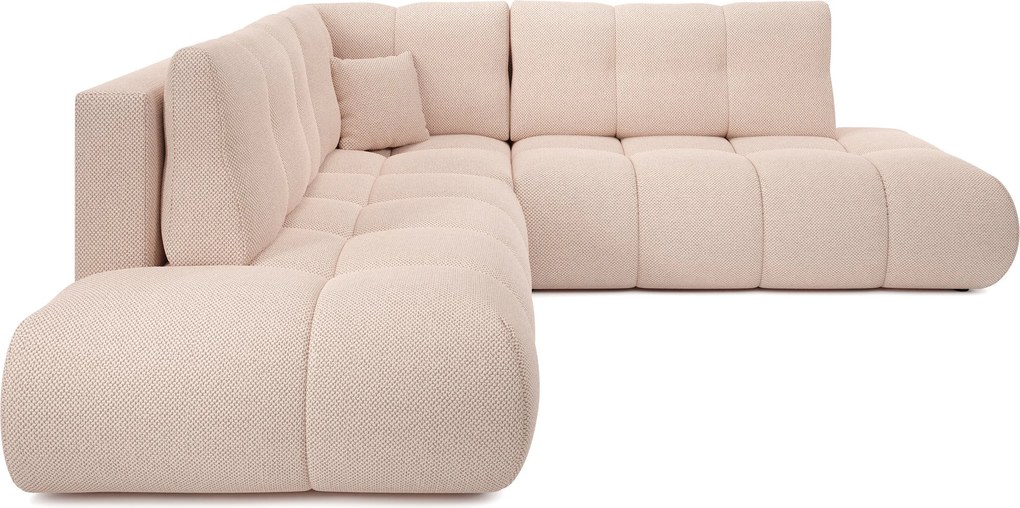 Masseno Narożnik DUCA z funkcją spania i pojemnikiem na pościel Narozniki L, Rozkładana sofa - Pomarańczowy, CURIO 60