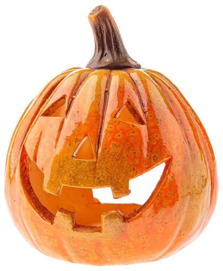 Ceramiczny świecznik z motywem Halloween Pumpkin – Dakls