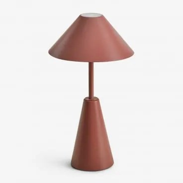 Bezprzewodowa Lampa Stołowa Led Z Żelaza Alexis Terracota - Sklum
